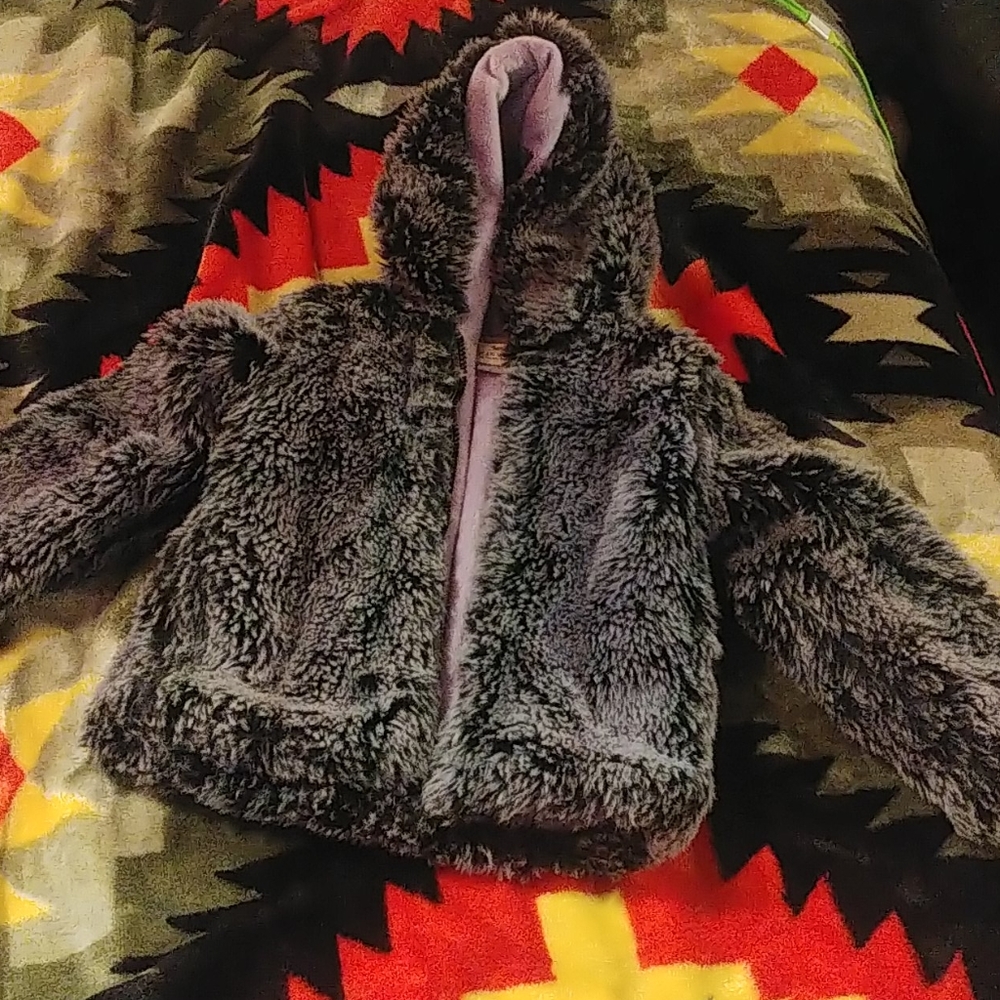 Faux fur coat